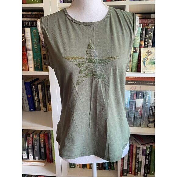 Y2K Anchor Blue Tank Top - Picture 1 of 7